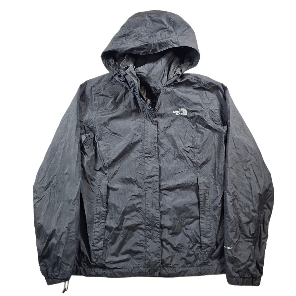 The North Face DryVent Jacket Womens Medium Black Nylon Waterproof Rain Shell